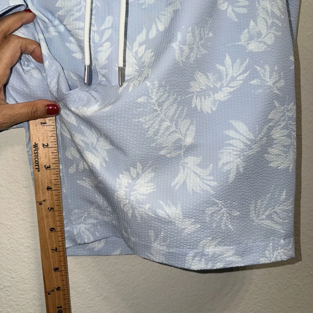 Nordstrom Mens Blue Seersucker Swim Shorts XL 7